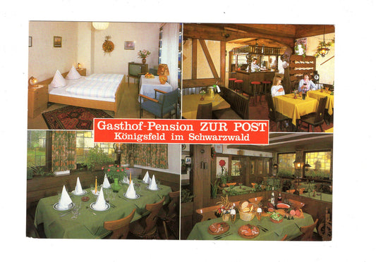 Ansichtskarte Gasthof Pension Zur Post / Königsfeld im Schwarzwald / H1-52