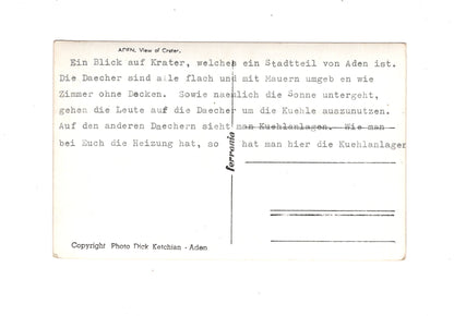 Ansichtskarte Aden / Blick auf den Krater / Jemen