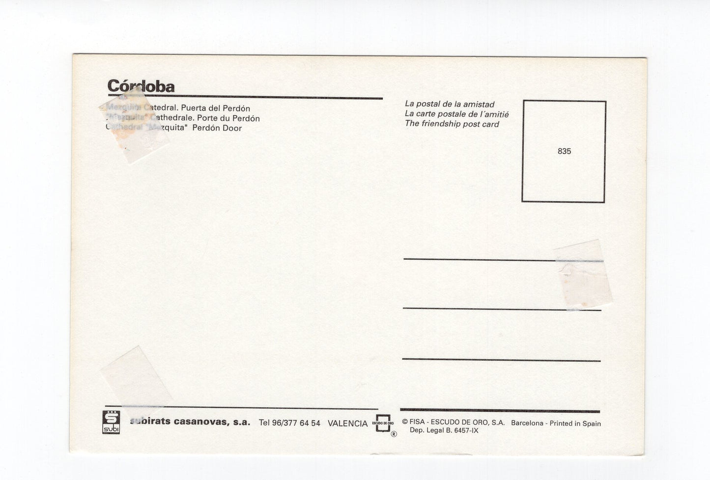 Ansichtskarte Cordoba / Mezquita Catedral / Spanien