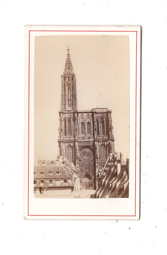 Fotografie Das Münster in Straßburg - 1870er