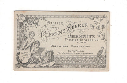 Fotografie Feiner Junge - Chemnitz um 1890 / CDV N1-05