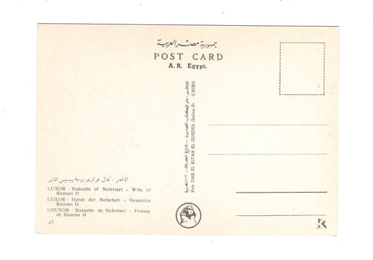 Ansichtskarte Luxor / Statue Nefertari / Ägypten