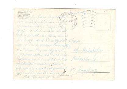 Ansichtskarte Milano Mailand / Hauptbahnhof / Italien