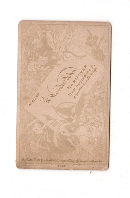 Fotografie Niedlicher kleiner Junge in Uniform - Hannover 1889 / CDV M1-22