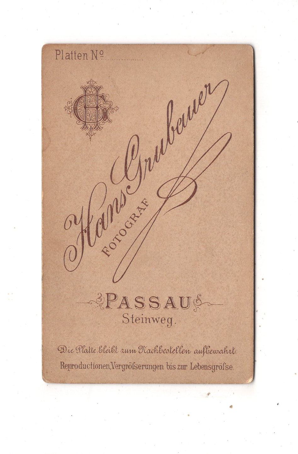 Fotografie Feine Dame - Passau 1870er