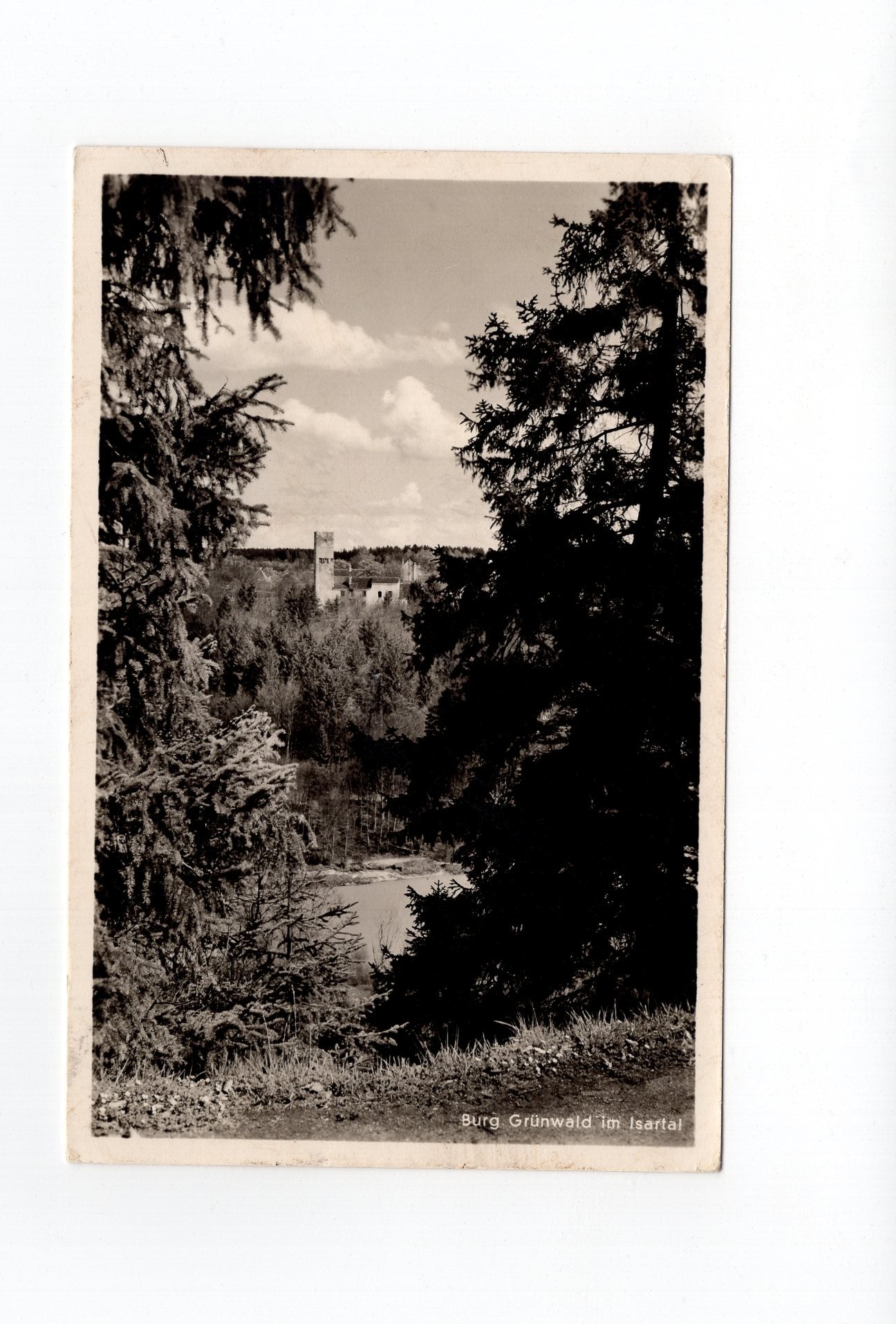 Ansichtskarte Burg Grünwald im Isartal