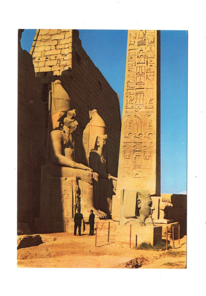 Ansichtskarte Luxor-Tempel / Großer Pylon und Obelisk / Ägypten