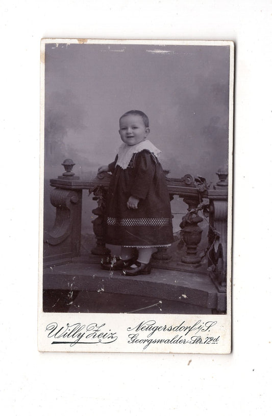 Fotografie Niedlicher kleiner Junge - Neugersdorf um 1900 / CDV M1-22