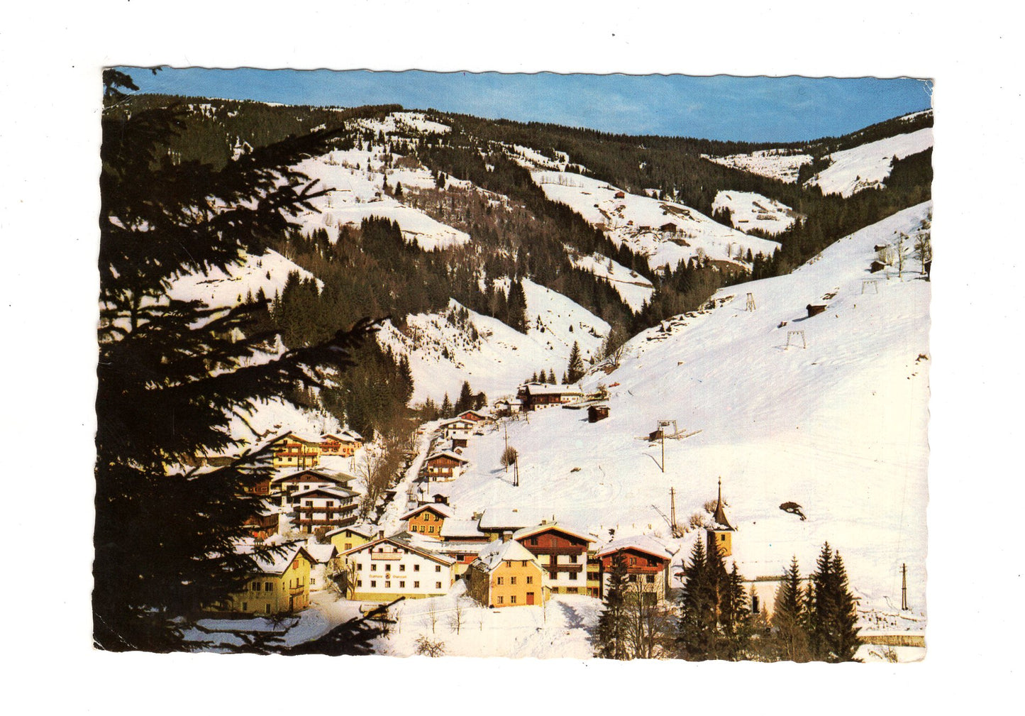 Ansichtskarte Gasthof-Pension Oberwirt / Viehhofen / Salzburger Land / Österreich