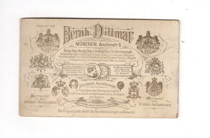 Fotografie Feiner Junge - München 1890er / CDV N1-06