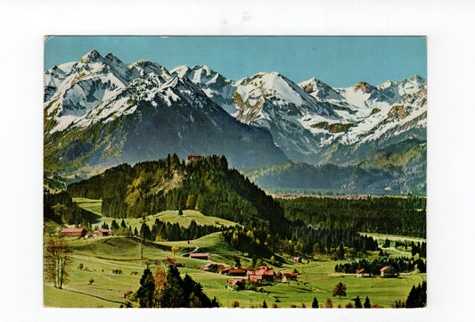 Ansichtskarte Sonthofen / Malerwinkel mit Allgäuer Hochgebirge