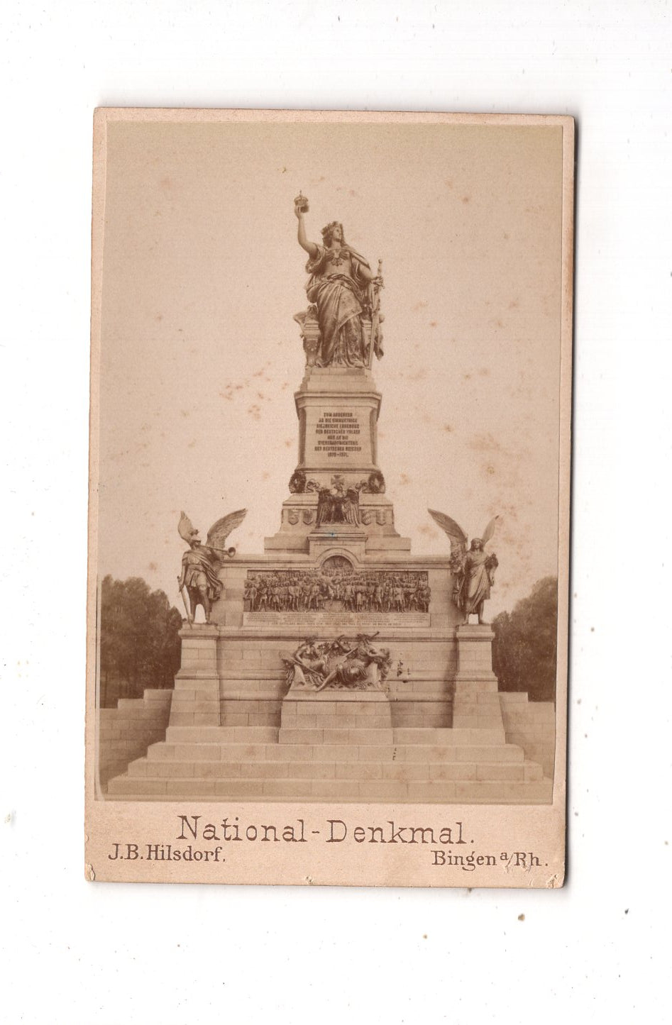 Fotografie National-Denkmal / Niederwalddenkmal - Bingen 1880er