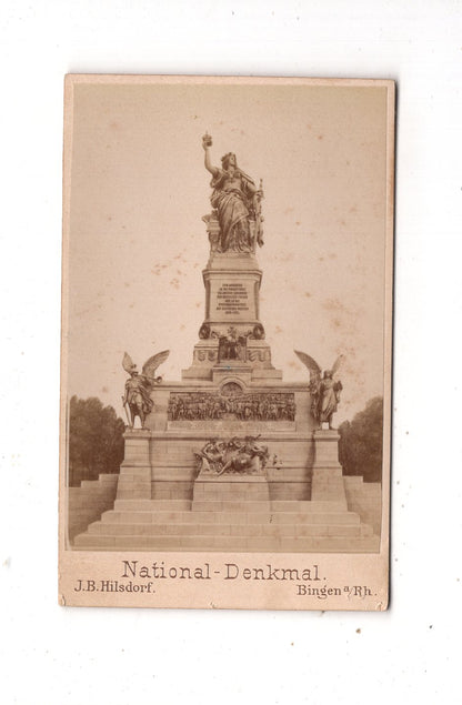 Fotografie National-Denkmal / Niederwalddenkmal - Bingen 1880er