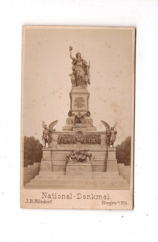 Fotografie National-Denkmal / Niederwalddenkmal - Bingen 1880er