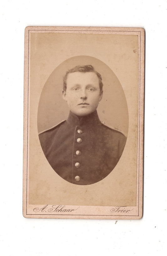 Fotografie Soldat - Trier 1880er / CDV M1-03