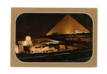 Ansichtskarte Gizeh / Pyramide und Sphinx / Ägypten