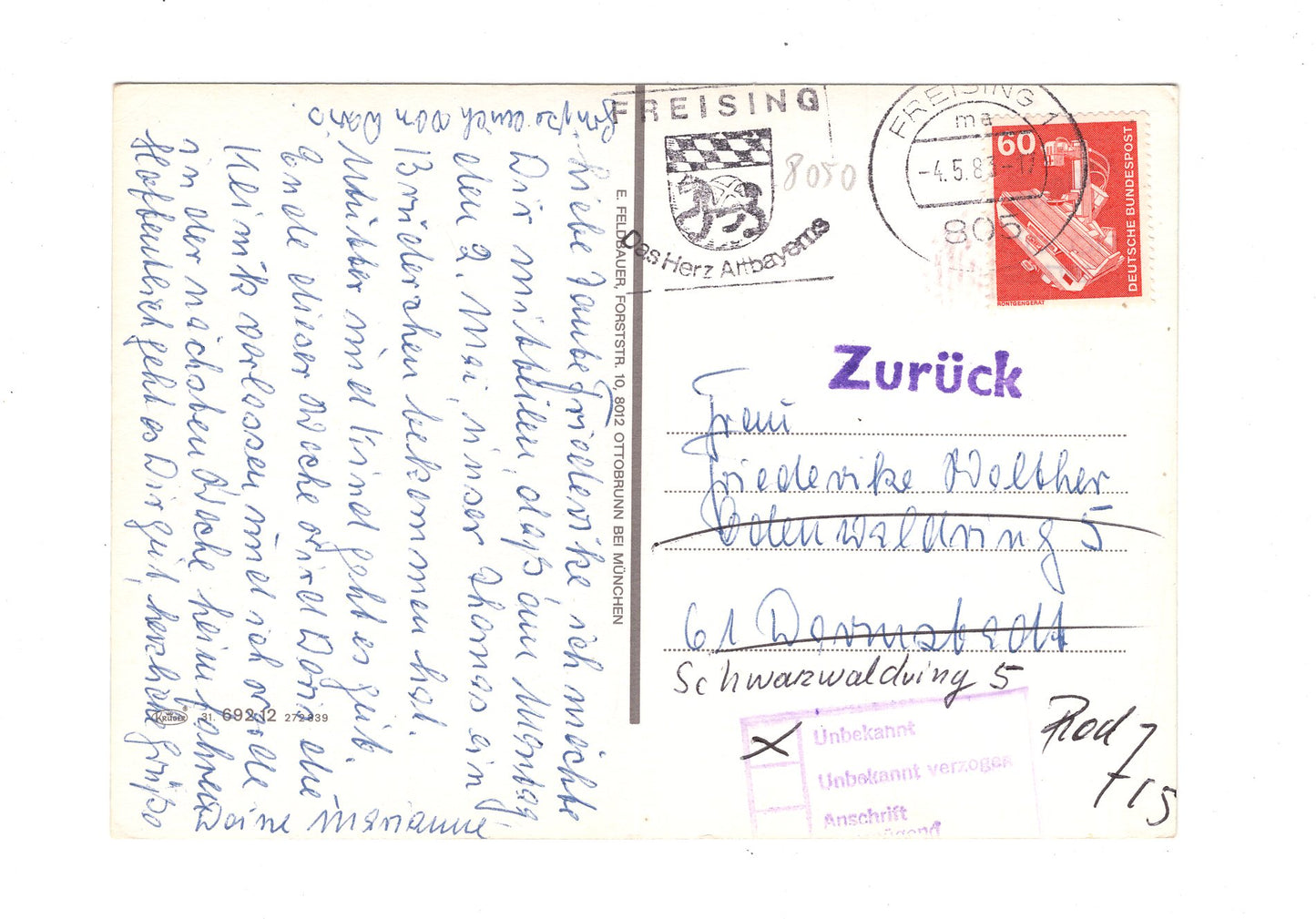 Ansichtskarte Freising / Oberbayern
