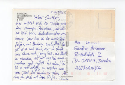 Ansichtskarte Barcelona / La Sagrada Famila / Spanien