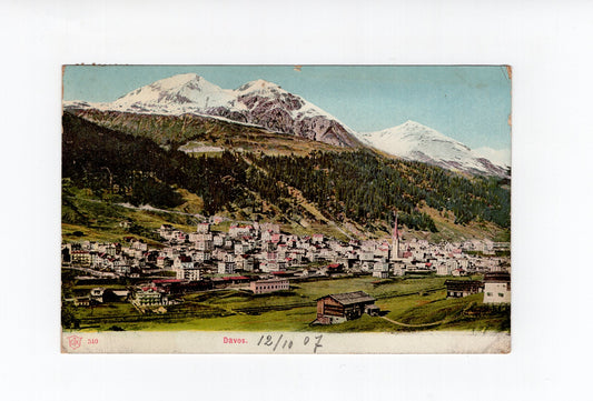 Ansichtskarte Davos / Schweiz - 1907
