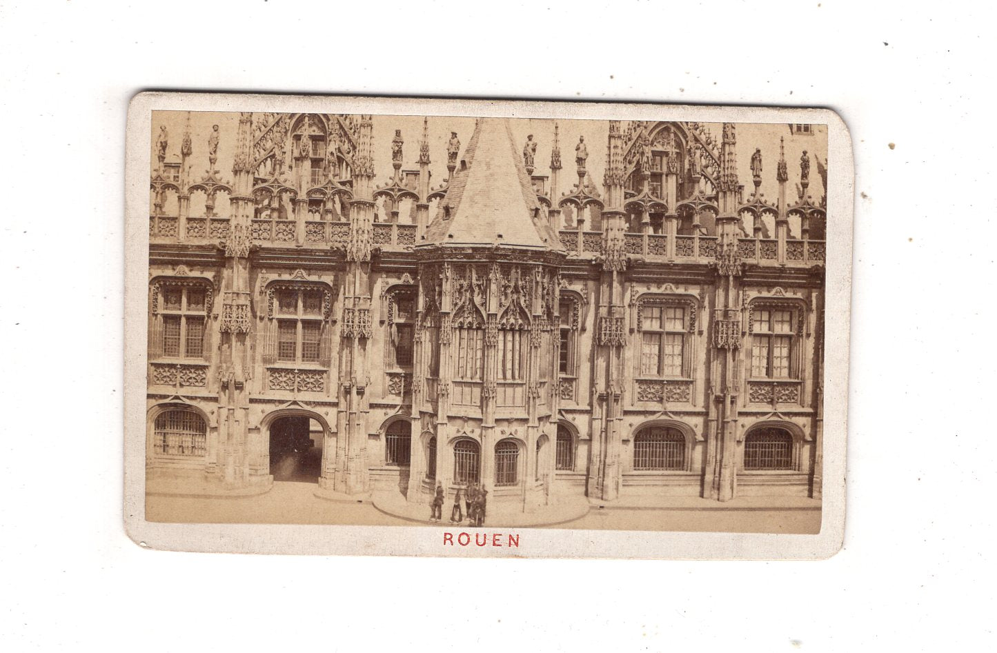 Fotografie Palais de Justice - Rouen / Frankreich 1870er
