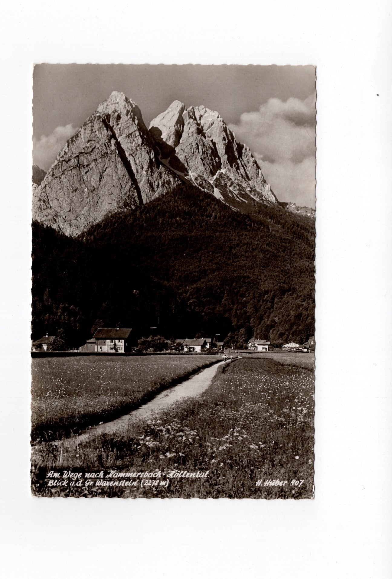 Ansichtskarte Am Wege nach Hammersbach - Höllental
