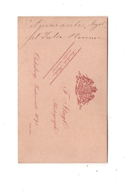 Fotografie Feine Dame / benannt / Schauspielerin - Oedenburg 1870er