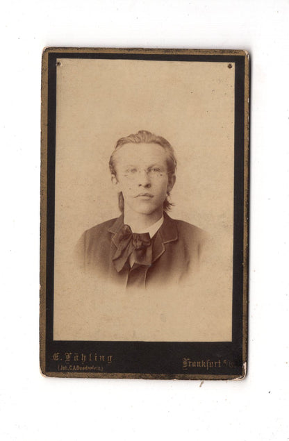 Fotografie Feiner Junge - Frankfurt Oder 1880er / CDV N1-06