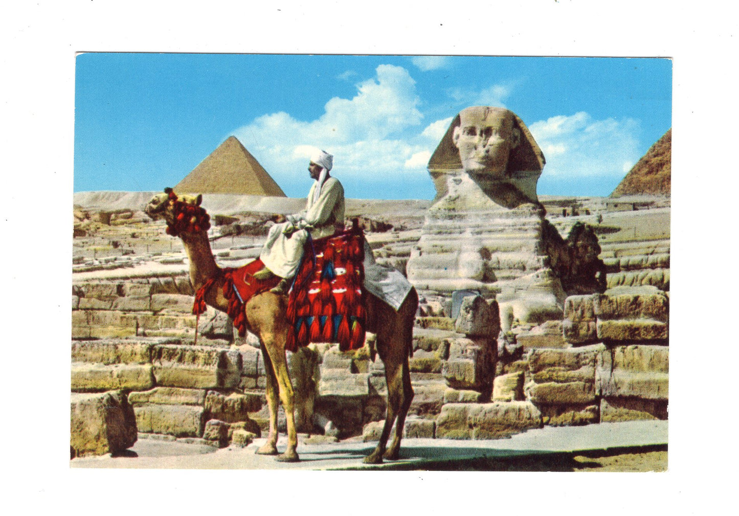 Ansichtskarte Gizeh / Mikerinos-Pyramide und Sphinx / Ägypten