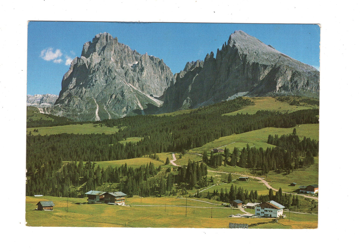 Ansichtskarte Seiser Alm gegen die Langkofelgruppe / Italien / N1-62