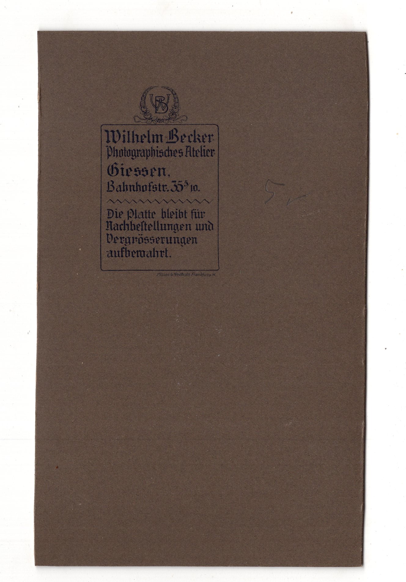 Fotografie Niedliches kleines Mädchen - Gießen 1900er