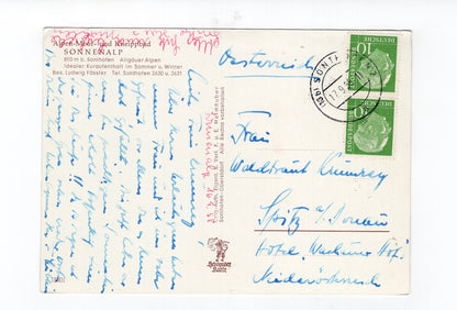 Ansichtskarte Sonnenalp bei Sonthofen / Allgäuer Alpen