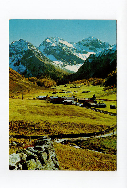 Ansichtskarte Davos / Sertig - Dörfli / Schweiz