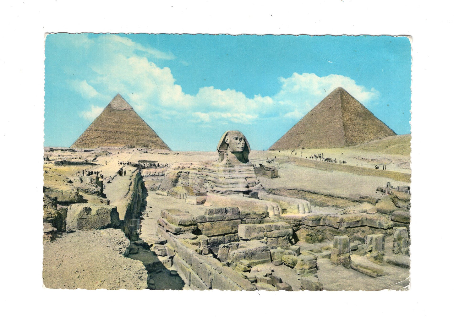 Ansichtskarte Gizeh / Pyramiden und Sphinx / Ägypten