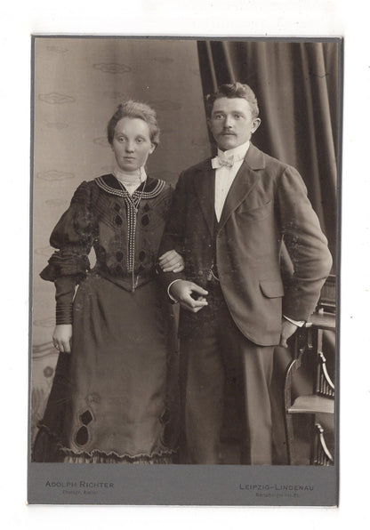 Fotografie Feines Paar - Leipzig-Lindenau 1900er / CAB X-33