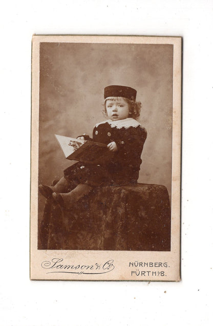Fotografie Niedlicher kleiner Junge - Nürnberg / Fürth 1890er