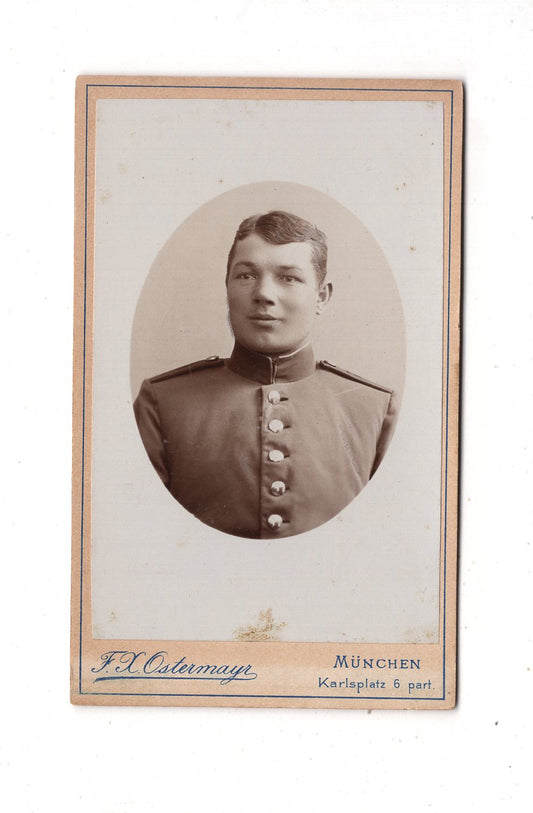 Fotografie Soldat - München 1890er / CDV M1-03