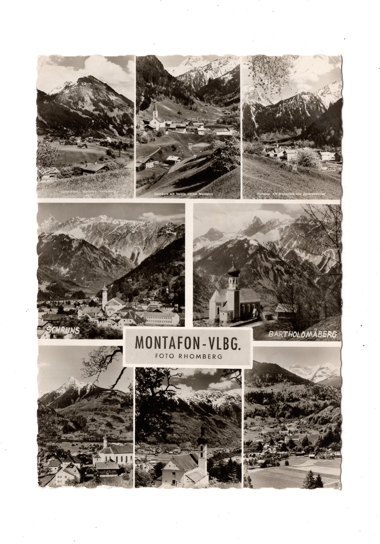Ansichtskarte Montafon / Vorarlberg / Österreich