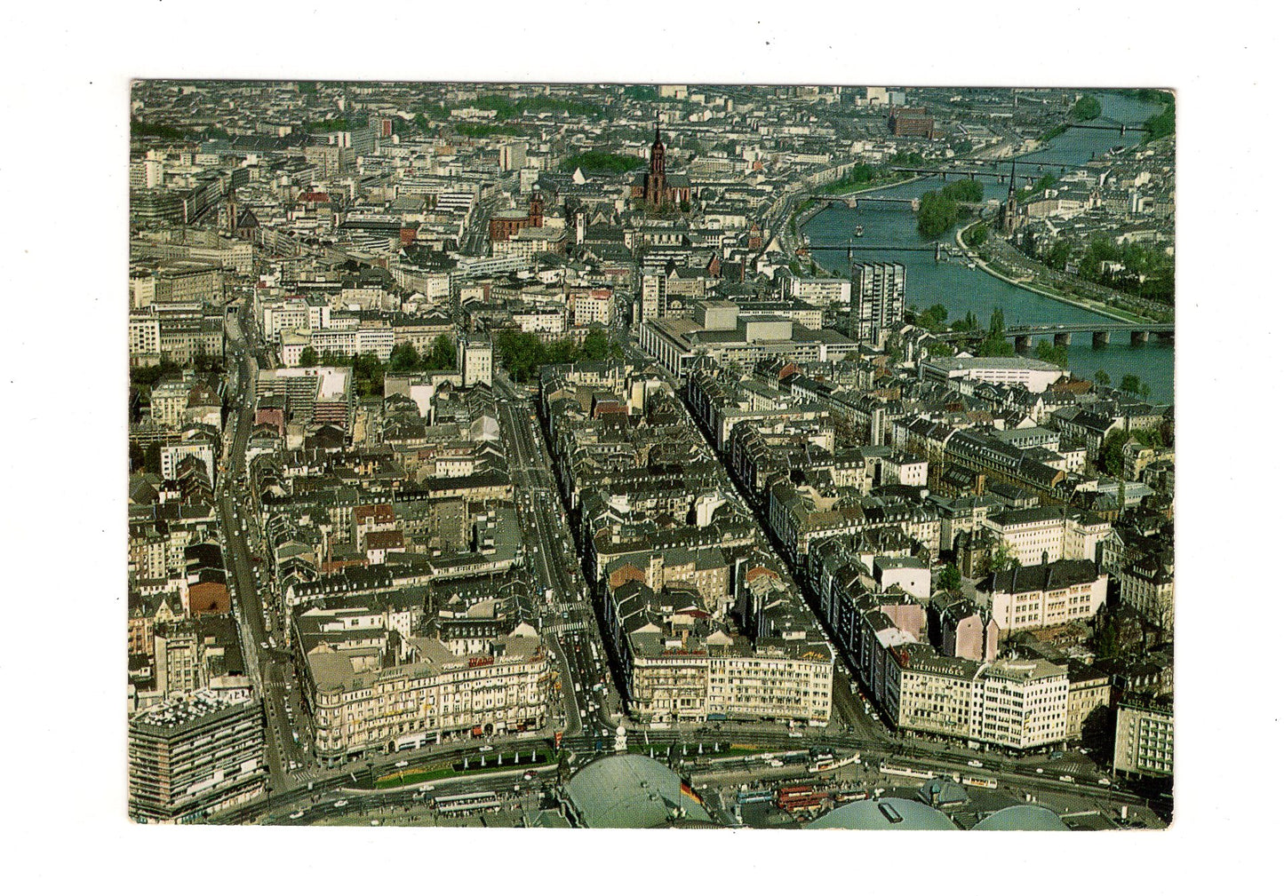 Ansichtskarte Frankfurt am Main / Blick vom Hauptbahnhof