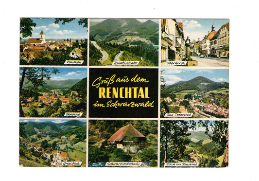 Ansichtskarte Gruß aus dem Renchtal im Schwarzwald / H1-52
