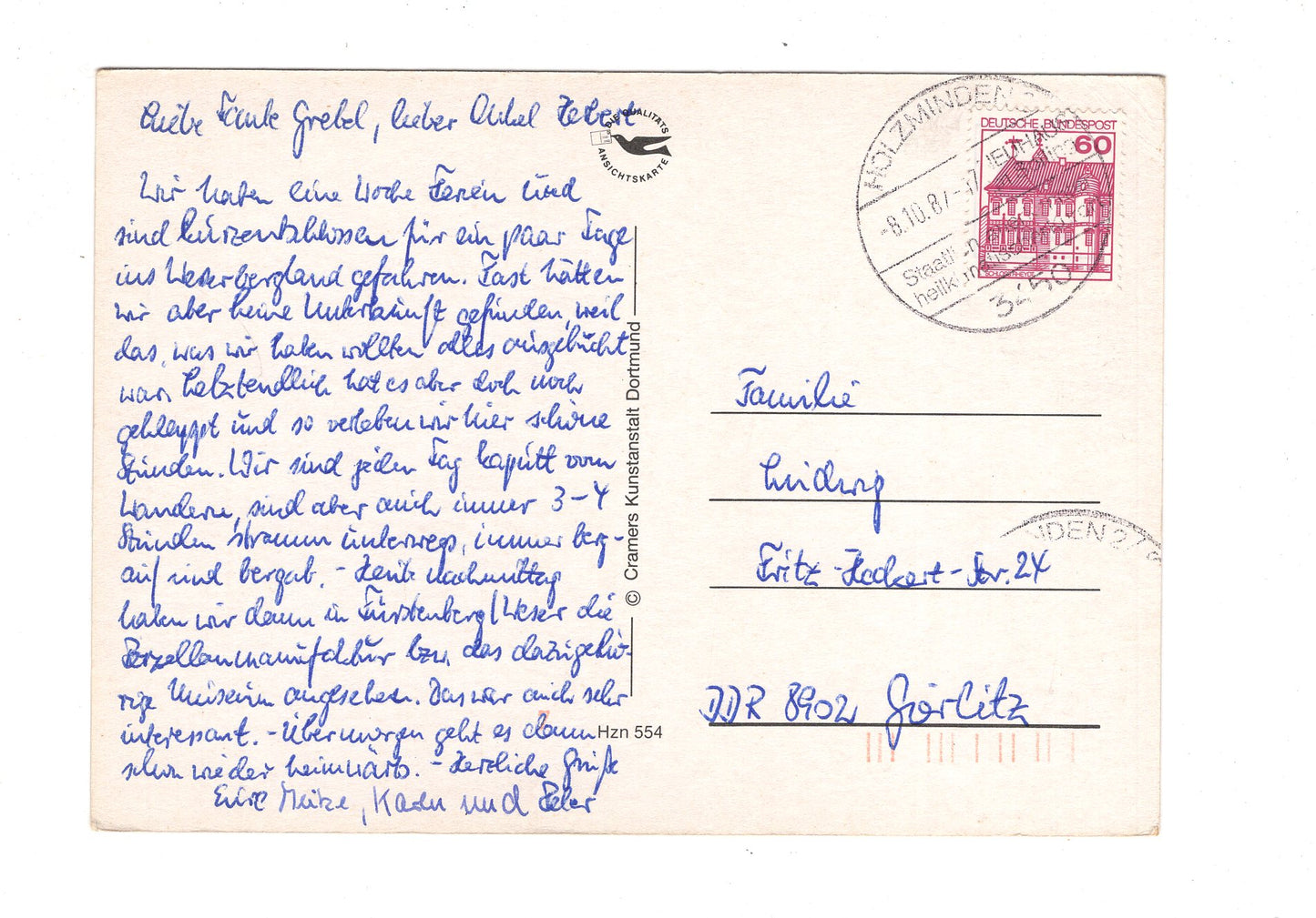 Ansichtskarte Holzminden an der Weser / H1-69