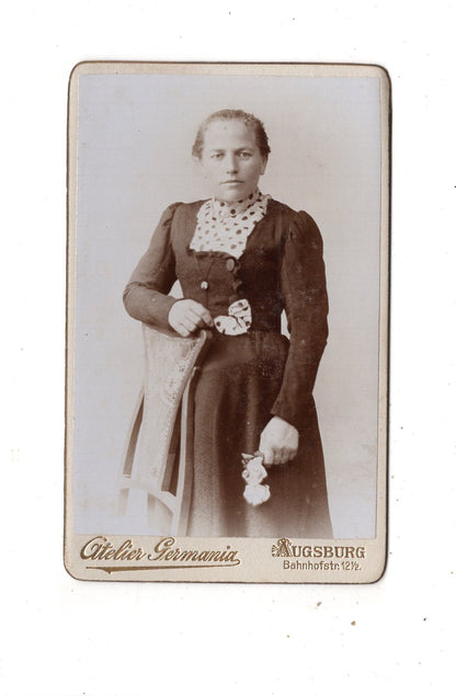 Fotografie Feine Dame - Augsburg 1890er