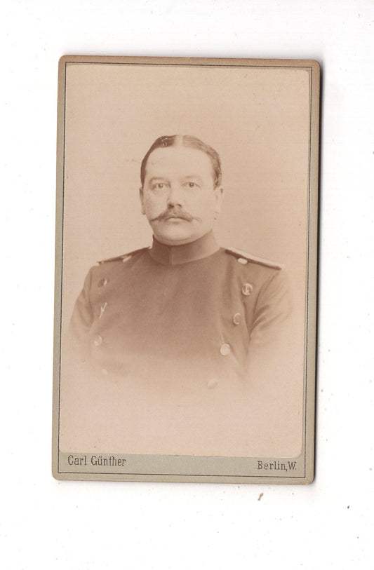 Fotografie Soldat / Ulan - Berlin 1880er / CDV M1-03