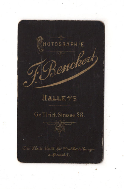 Fotografie Niedlicher kleiner Junge - Halle an der Saale 1880er