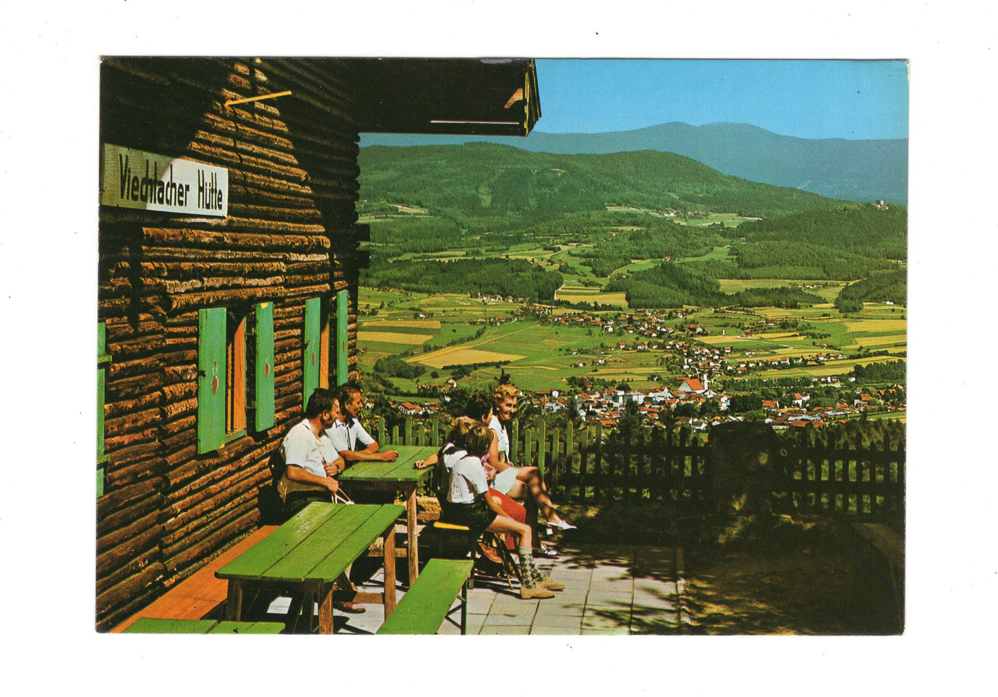 Ansichtskarte Viechtacher Hütte auf dem Distelberg