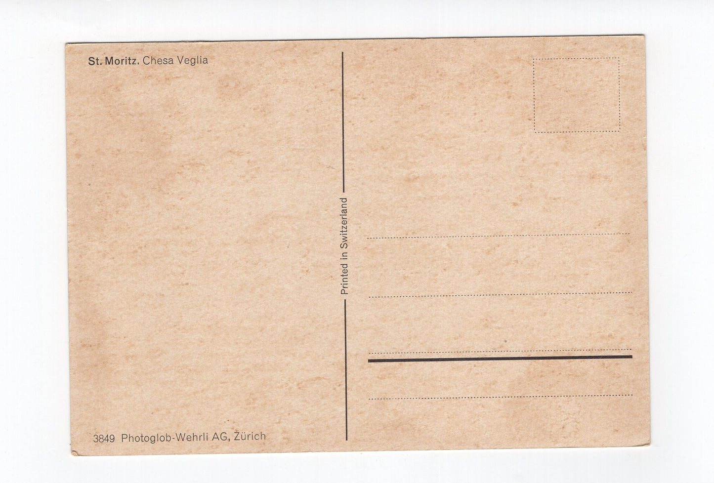 Ansichtskarte St. Moritz / Chesa Viglia / Schweiz