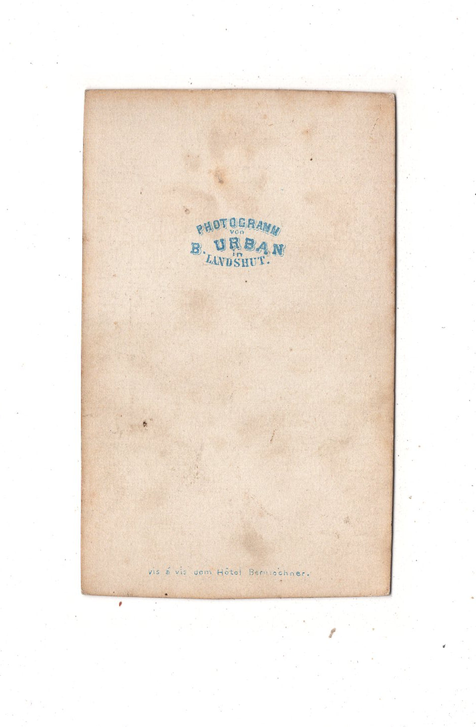 Fotografie Feiner Junge - Landshut 18960er / CDV N1-06