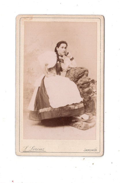 Fotografie Feine Dame - Jaromer um 1890