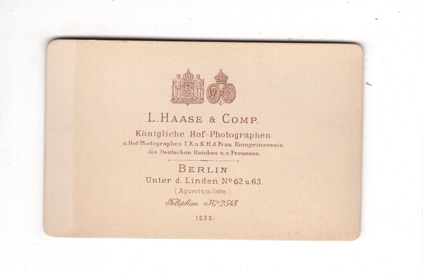 Fotografie Soldat - Berlin 1889 / CDV M1-03