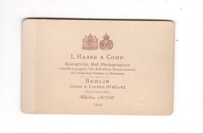 Fotografie Soldat - Berlin 1889 / CDV M1-03