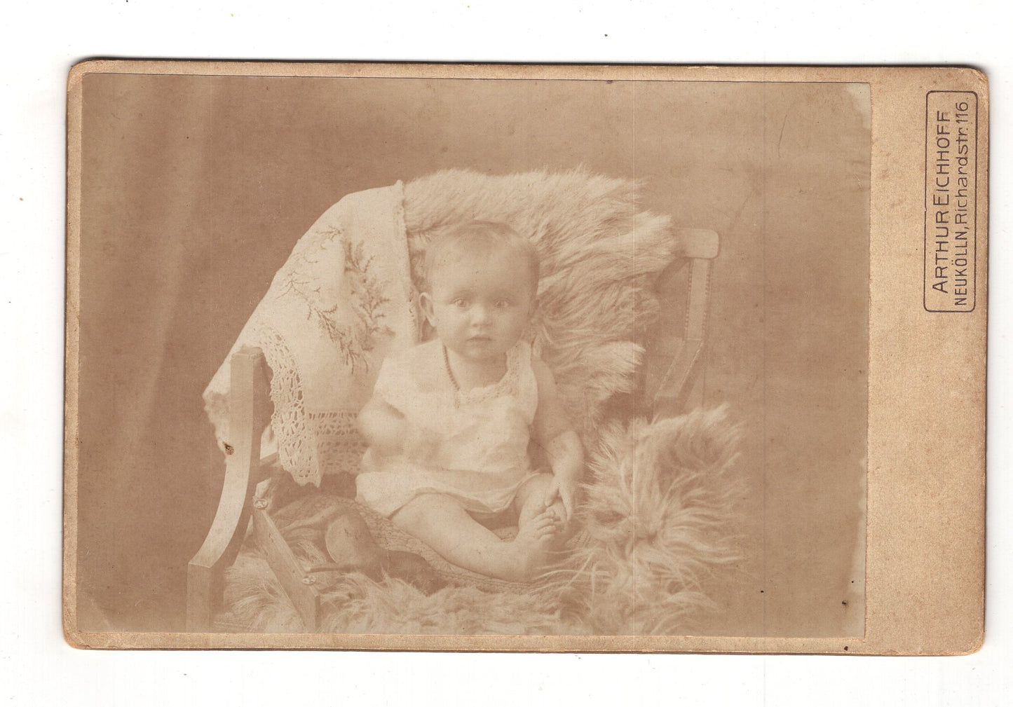 Fotografie Schönes Kinderbild / Baby - Berlin-Neukölln 1910er